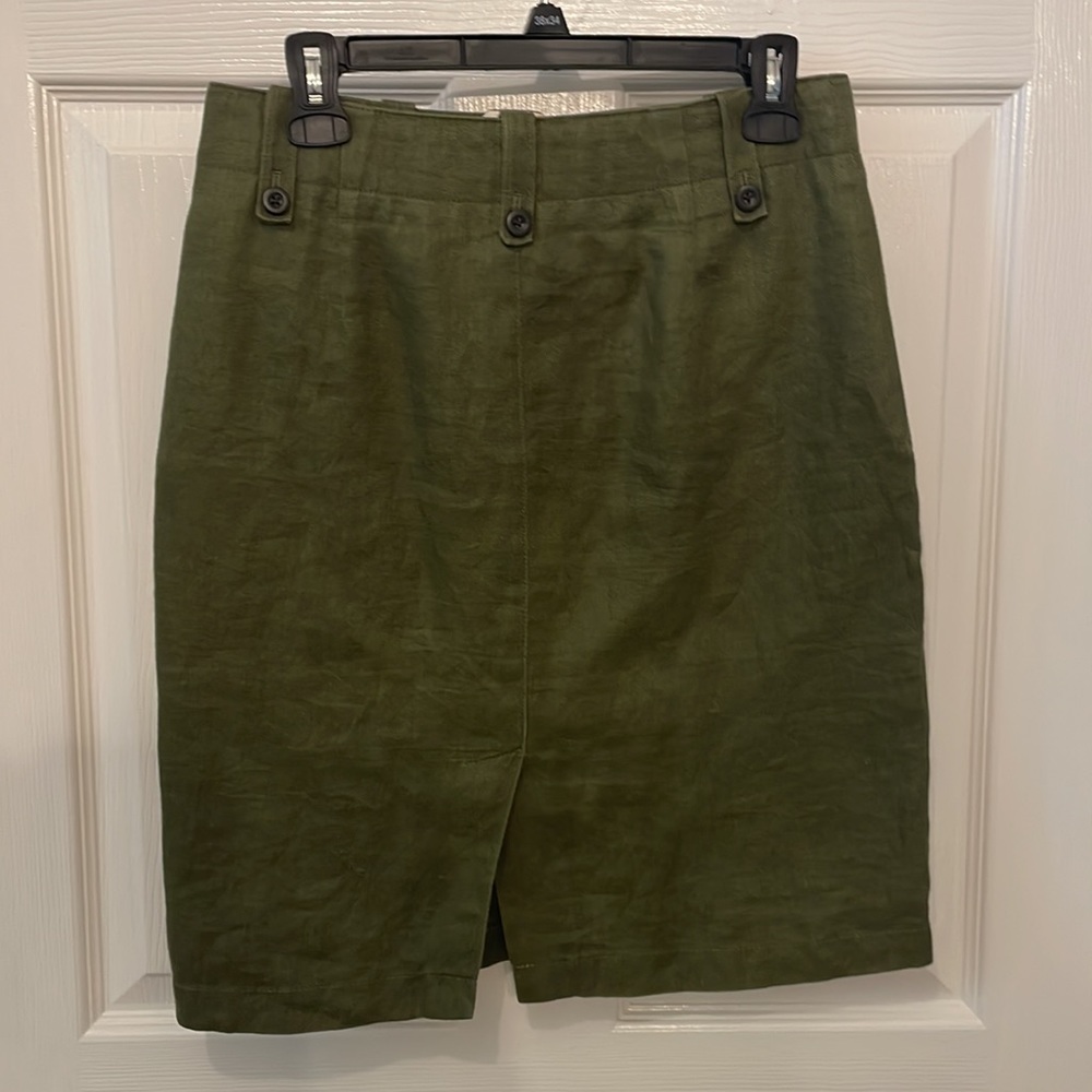 J. Crew Linen Skirt 2 - Picture 2 of 3